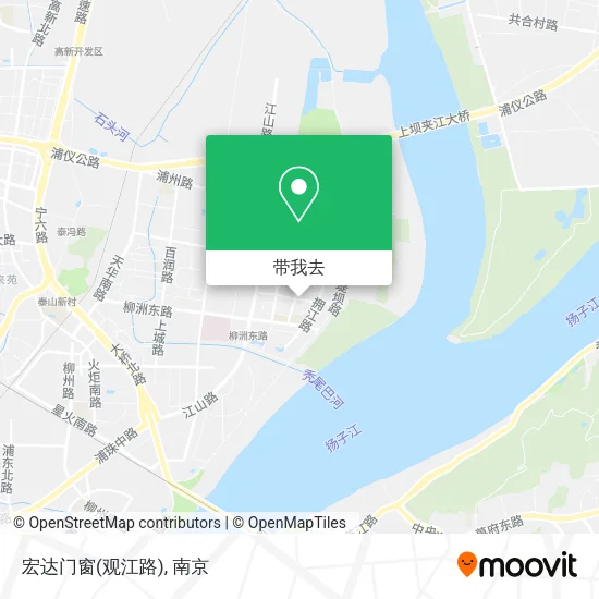 宏达门窗(观江路)地图