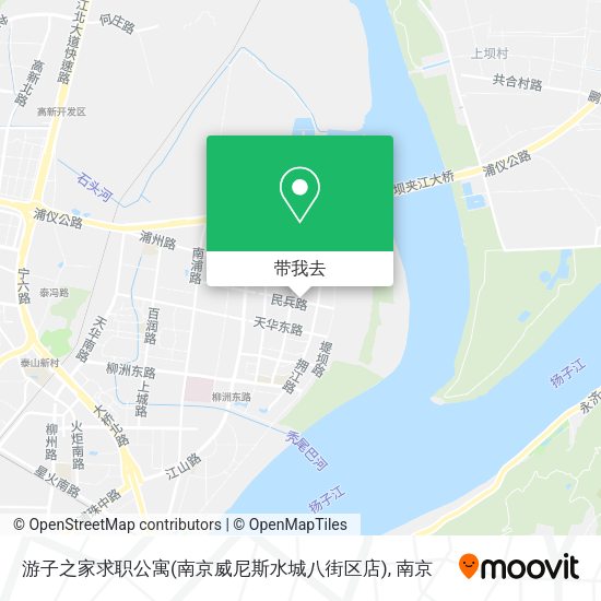 游子之家求职公寓(南京威尼斯水城八街区店)地图