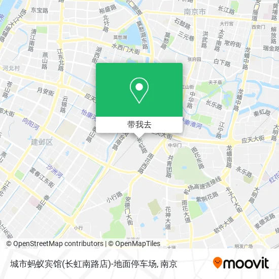 城市蚂蚁宾馆(长虹南路店)-地面停车场地图