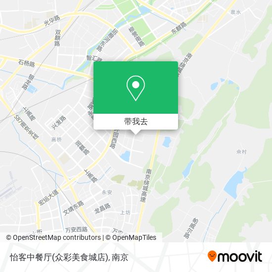 怡客中餐厅(众彩美食城店)地图