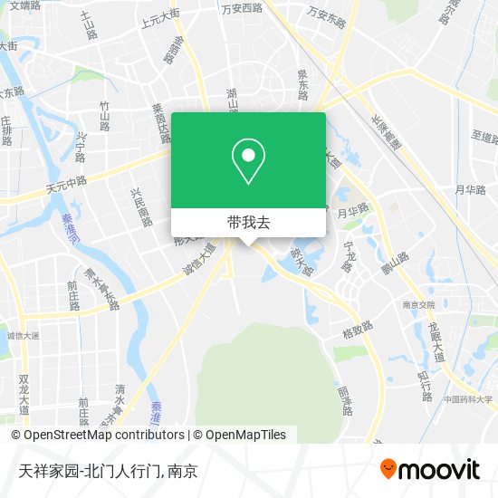 天祥家园-北门人行门地图