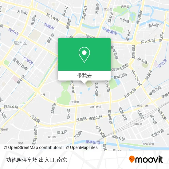 功德园停车场-出入口地图