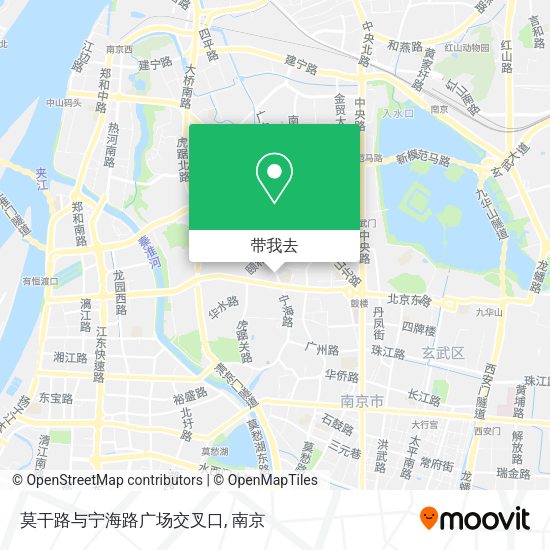 莫干路与宁海路广场交叉口地图