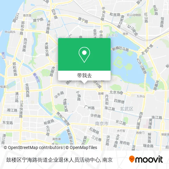 鼓楼区宁海路街道企业退休人员活动中心地图