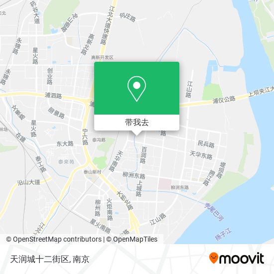 天润城十二街区地图