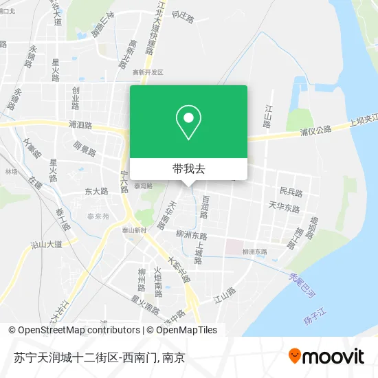 苏宁天润城十二街区-西南门地图