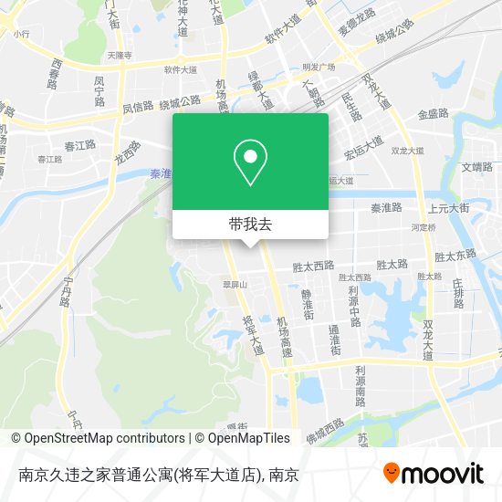 南京久违之家普通公寓(将军大道店)地图
