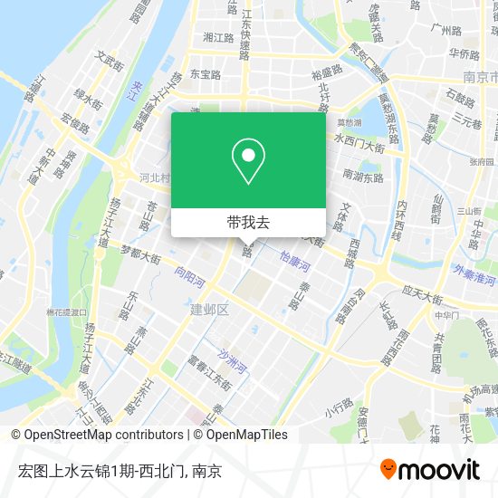 宏图上水云锦1期-西北门地图