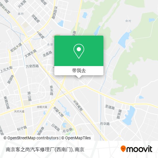 南京客之尚汽车修理厂(西南门)地图