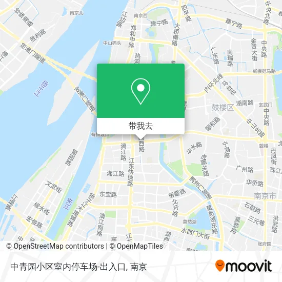 中青园小区室内停车场-出入口地图