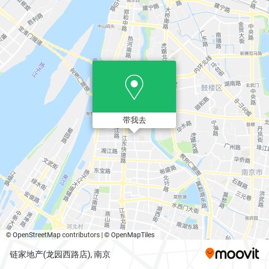 链家地产(龙园西路店)地图