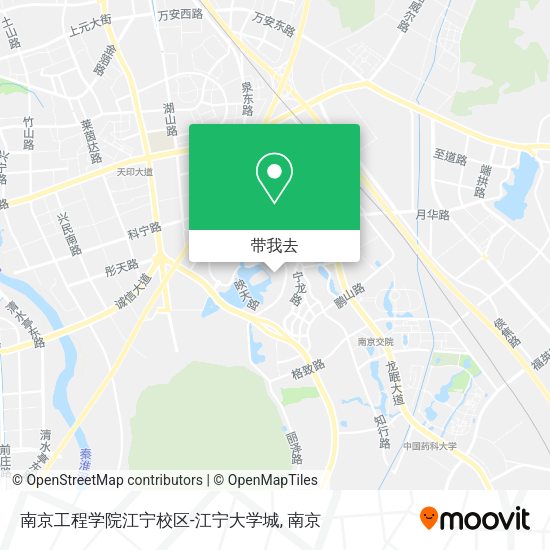 南京工程学院江宁校区-江宁大学城地图