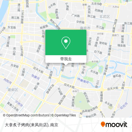 大拿炙子烤肉(来凤街店)地图