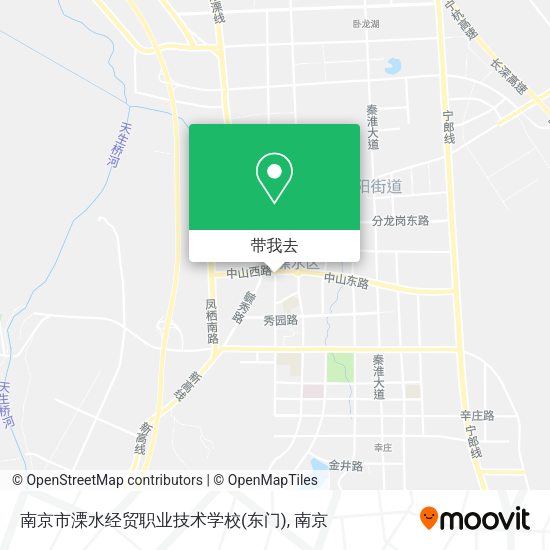 南京市溧水经贸职业技术学校(东门)地图