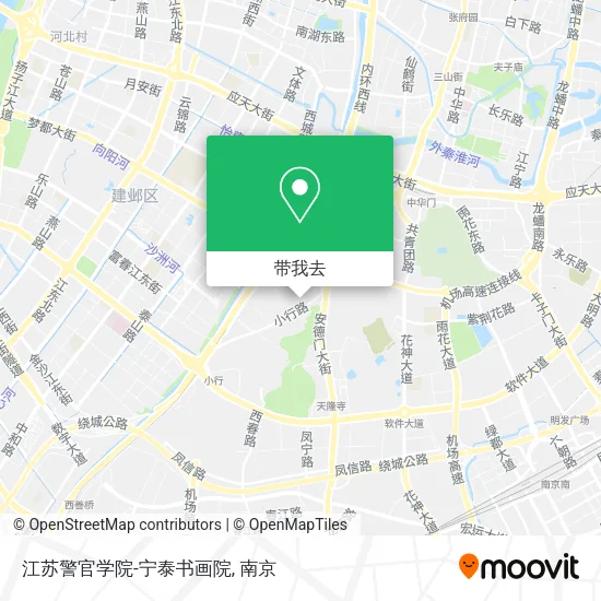 江苏警官学院-宁泰书画院地图
