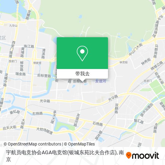 宇航员电竞协会AGA电竞馆(银城东苑比夫合作店)地图