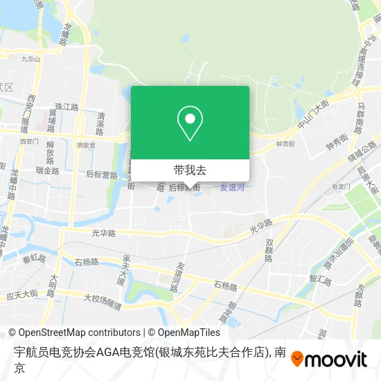宇航员电竞协会AGA电竞馆(银城东苑比夫合作店)地图