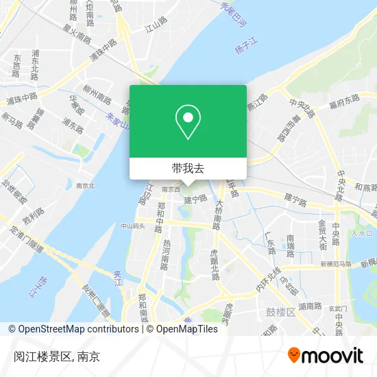 阅江楼景区地图