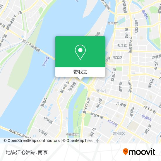 地铁江心洲站地图