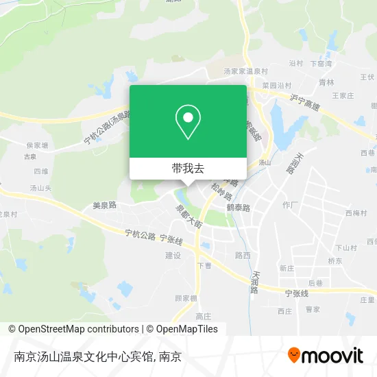南京汤山温泉文化中心宾馆地图