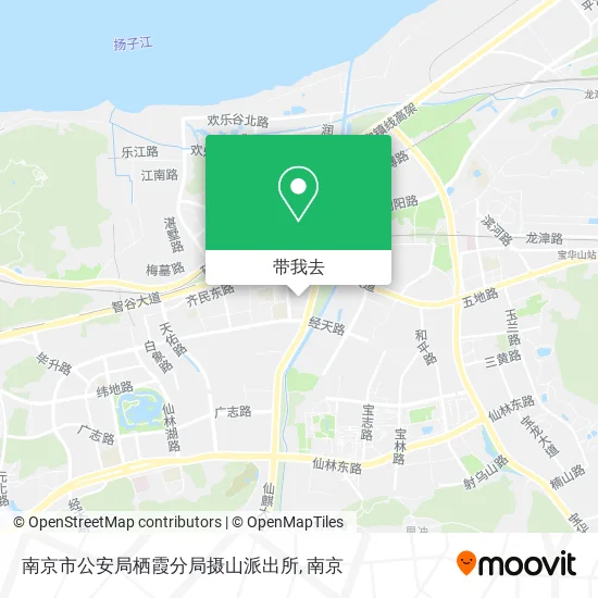 南京市公安局栖霞分局摄山派出所地图