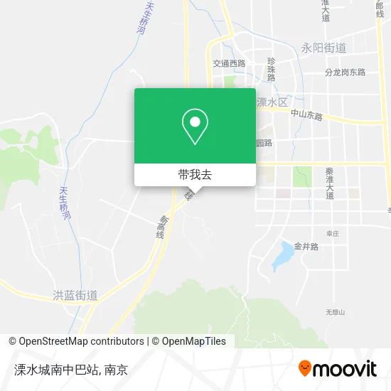 溧水城南中巴站地图
