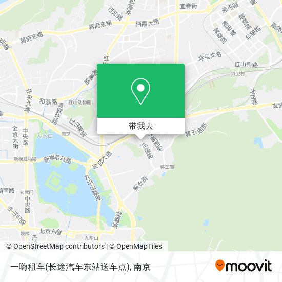 一嗨租车(长途汽车东站送车点)地图
