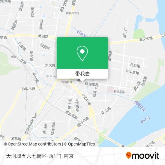 天润城五六七街区-西1门地图