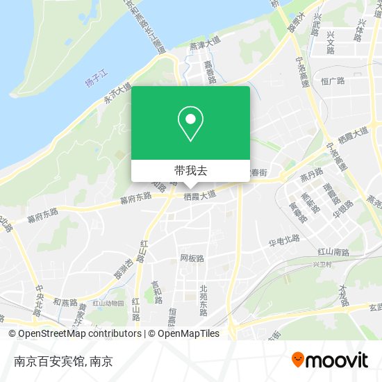 南京百安宾馆地图
