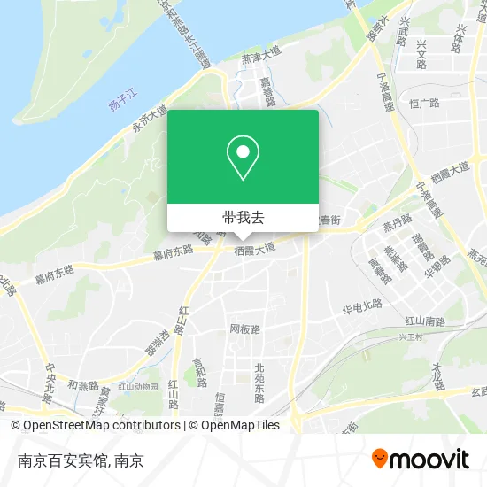 南京百安宾馆地图