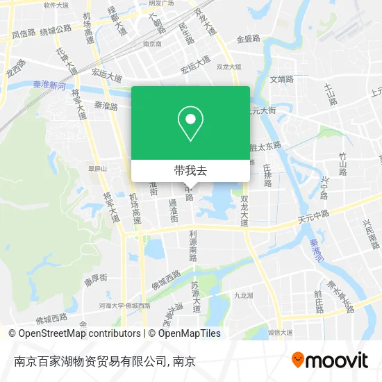 南京百家湖物资贸易有限公司地图