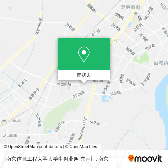 南京信息工程大学大学生创业园-东南门地图