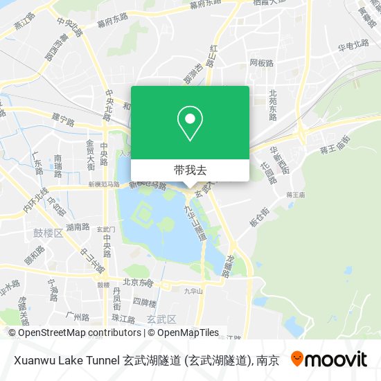 Xuanwu Lake Tunnel 玄武湖隧道地图