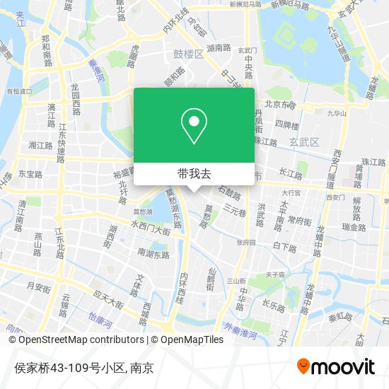 侯家桥43-109号小区地图