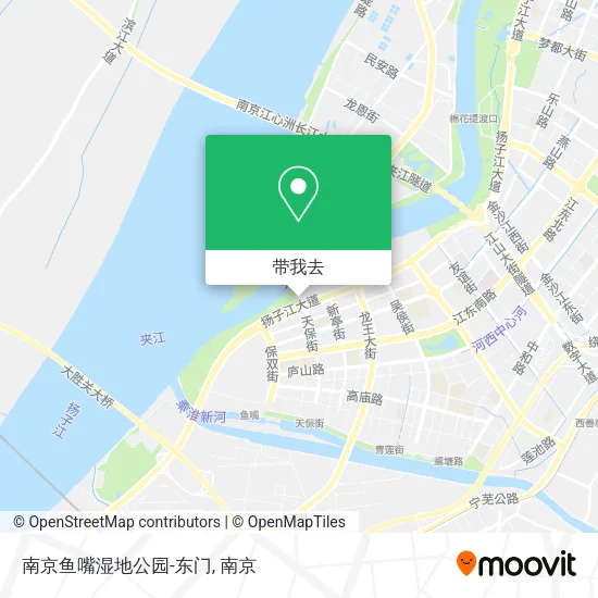 南京鱼嘴湿地公园-东门地图