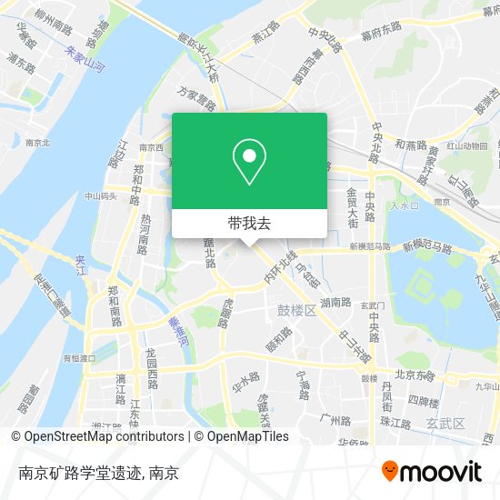 南京矿路学堂遗迹地图