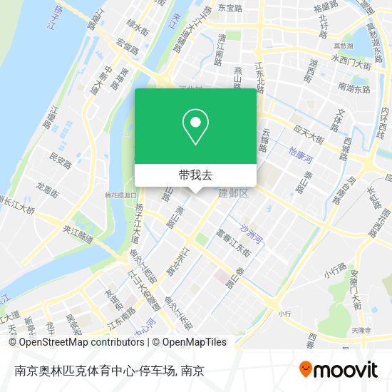 南京奥林匹克体育中心-停车场地图