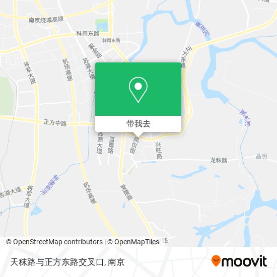 天秣路与正方东路交叉口地图