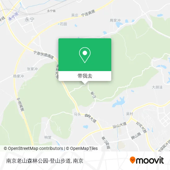 南京老山森林公园-登山步道地图