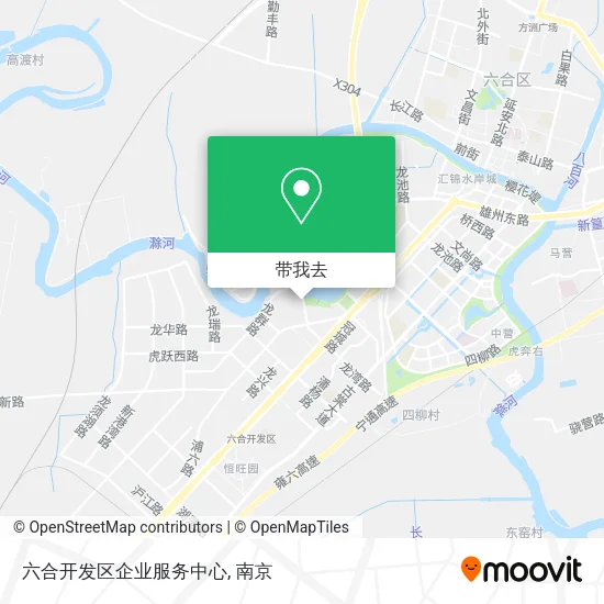 六合开发区企业服务中心地图