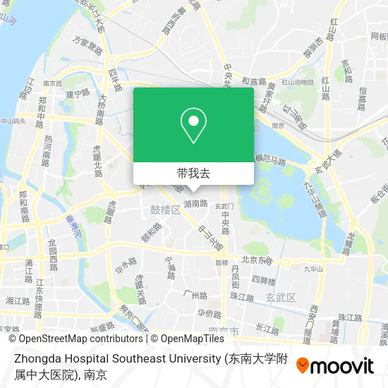 Zhongda Hospital Southeast University (东南大学附属中大医院)地图