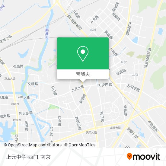 上元中学-西门地图