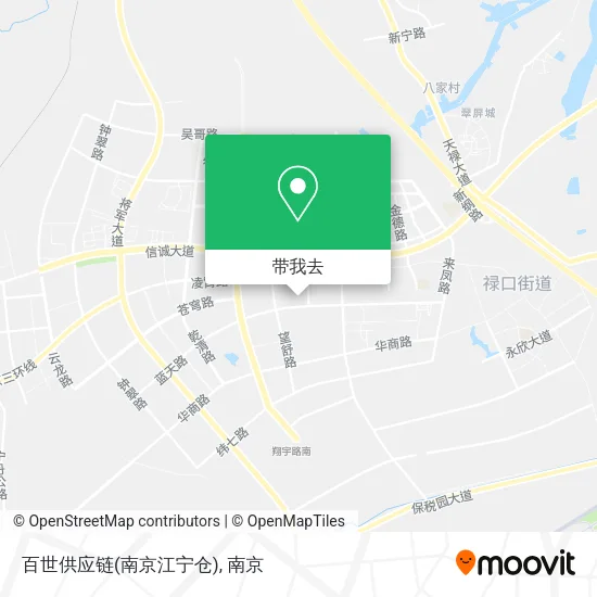 百世供应链(南京江宁仓)地图
