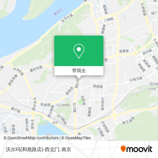 沃尔玛(和燕路店)-西北门地图
