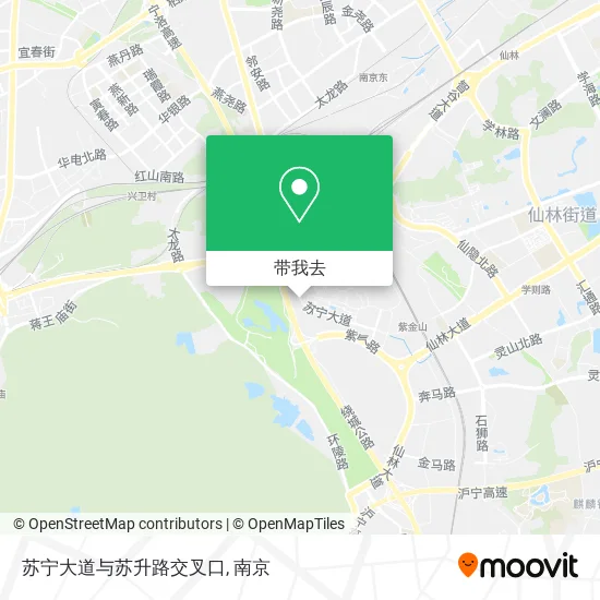 苏宁大道与苏升路交叉口地图