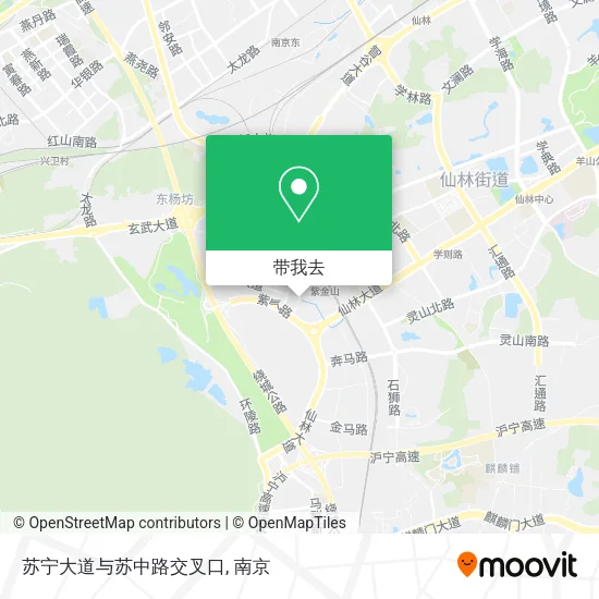 苏宁大道与苏中路交叉口地图