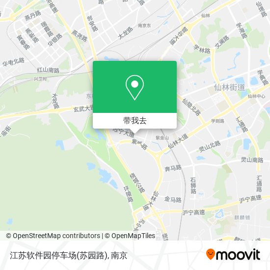 江苏软件园停车场(苏园路)地图