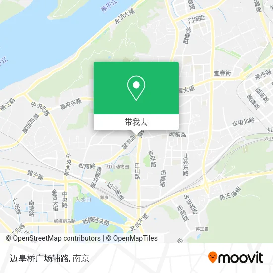 迈皋桥广场辅路地图