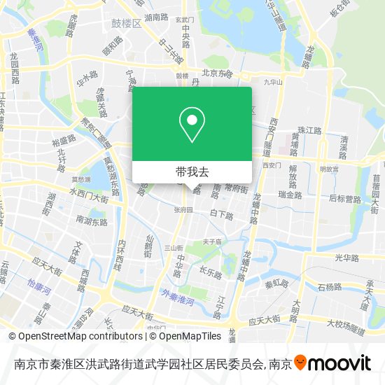 南京市秦淮区洪武路街道武学园社区居民委员会地图