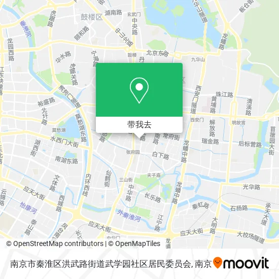 南京市秦淮区洪武路街道武学园社区居民委员会地图